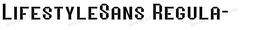 LifestyleSans Regula字体转换